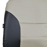 FULL Luxury 2Tone Geniune PU Leather 4pc Seat Covers - RealSeatCovers