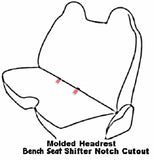 Seat Cover for Toyota Tacoma Regular Cab XCab Small Notched Front Bench - RealSeatCovers