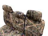 Seat Cover for Toyota Tacoma RCab XCab Front Notched Cushion Camo Bench - RealSeatCovers