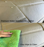 Geniune PU Leather 4pc Front 2 Low Back Seat Cover for Auto - RealSeatCovers