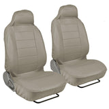 FULL Geniune PU Leather Front 2 High Back Bucket Seat Covers - RealSeatCovers