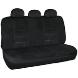 Front Bucket / Rear Bench 9pc Combo Seat Cover Set Airbag Safe - RealSeatCovers