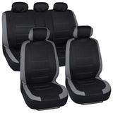 Semi Custom Flat Cloth Full Combo Seat Covers Airbag Safe Full Set - RealSeatCovers