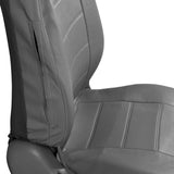FULL Geniune PU Leather Front 2 High Back Bucket Seat Covers - RealSeatCovers