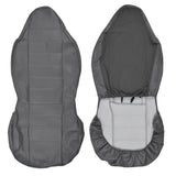 FULL Geniune PU Leather Front 2 High Back Bucket Seat Covers - RealSeatCovers