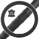 Premium 100% Genuine Leather Steering Wheel Cover - Odorless - RealSeatCovers
