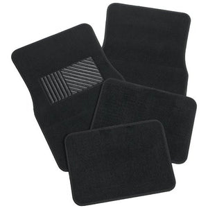 Multi Season Carpet Floor Mats 4pc Set - Fit Most Car, SUV, Van - RealSeatCovers