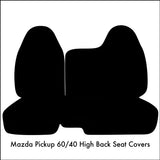 Seat Cover for 1998 - 2003 Mazda B-Series High Back 60/40 Split Bench Molded H/R - RealSeatCovers