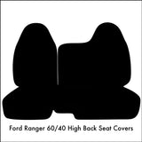 Seat Cover for 1998 - 2003 Ford Ranger Regular Cab High Back 60/40 Split Bench - RealSeatCovers