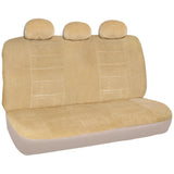 A36 Premium 12mm Rear Bench Seat Covers Split Top / Bottom 3 Headrest - RealSeatCovers