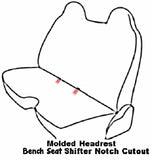 Seat Cover for Toyota Compact XCab Regular Cab Small Notched Bench - RealSeatCovers