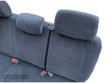 Seat Cover for Toyota Tacoma Front Bench 3 Headrest Notched Cushion - RealSeatCovers
