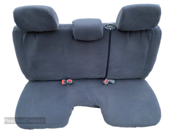 Seat Cover for Toyota Tacoma Front Bench 3 Headrest Notched Cushion - RealSeatCovers