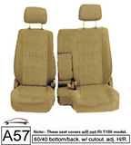 Seat Cover for Toyota Pickup Front 60/40 Split Bench Thick Set Fitted