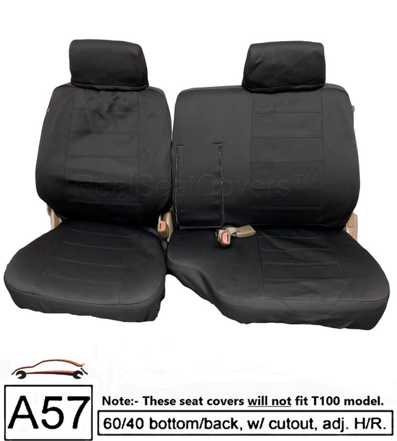 Waterproof Seat Cover for Toyota Pickup Front 60/40 Split Bench Thick Set Fitted