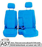Seat Covers for Toyota Pickup 60/40 Split Bench w/ Adjustable Headrest