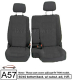charcoal 60 40 seat cover for toyota pickup 1990 1991 1992 1993 1994 1995