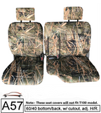muddy water camo 60 40 seat cover for toyota pickup 1990 1991 1992 1993 1994 1995
