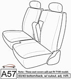 Seat Covers for Toyota Pickup 60/40 Split Bench w/ Adjustable Headrest - RealSeatCovers