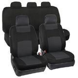 Sports Rome Seat Covers Breathable Flat Cloth Airbag Rear Combo Set