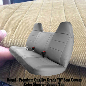 Seat Cover for 1992 - 1998 Ford F150 F250 F350 Truck Solid Bench Front / Rear - RealSeatCovers