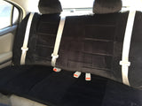 A36 Premium 12mm Rear Bench Seat Covers Split Top / Bottom 3 Headrest - RealSeatCovers