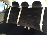 A36 Premium 12mm Rear Bench Seat Covers Split Top / Bottom 3 Headrest - RealSeatCovers