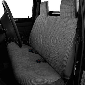 Seat Cover for 1985 - 1995 Toyota Pickup Front Solid Bench Custom Fit - RealSeatCovers