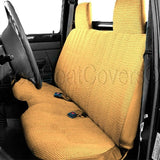 Bench Seat Cover Molded Headrest Shifter Cutout for Small Pickup - RealSeatCovers