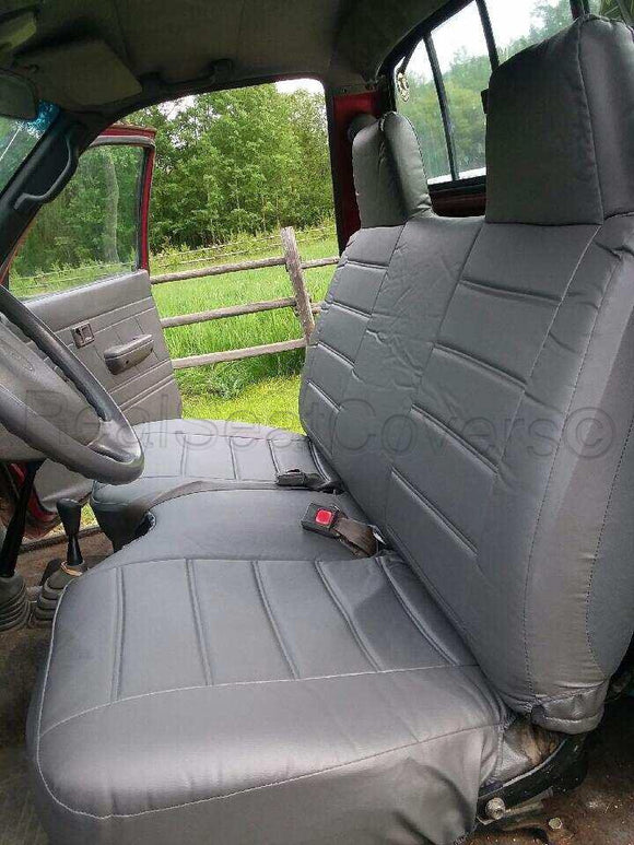 Seat Cover for 1985 - 1995 Toyota Pickup PU Leather Exact Fit Bench - RealSeatCovers