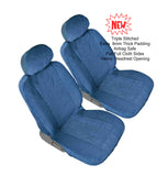 Car Seats 12mm Thick Triple Stitched Front 2 Bucket Seat Covers - RealSeatCovers