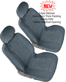 Car Seats 12mm Thick Triple Stitched Front 2 Bucket Seat Covers - RealSeatCovers
