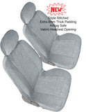 Car Seats 12mm Thick Triple Stitched Front 2 Bucket Seat Covers - RealSeatCovers