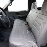 Seat Cover for Ford F-Series Full Size Front Bench Molded High Back Headrest - RealSeatCovers