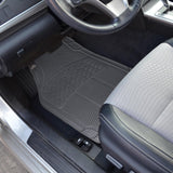 All Weather Heavy Duty Rubber Floor Mats Semi Custom 3pc Set - RealSeatCovers