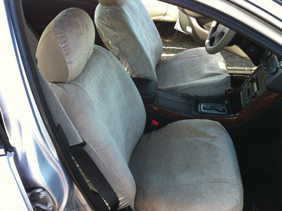 Regal Full Combo Set Seat Covers Front Bucket Rear Bench Headrest - RealSeatCovers