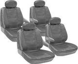 Seat Covers for Honda Odyssey 8pc 2 Row Genuine PU Leather VAN - RealSeatCovers