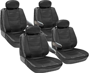 Seat Covers for Chrysler Town Country 8pc 2 Row Genuine PU Leather - RealSeatCovers