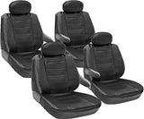 8pc 2 Row 12mm Thick Genuine PU Leather Seat Covers for VAN - RealSeatCovers
